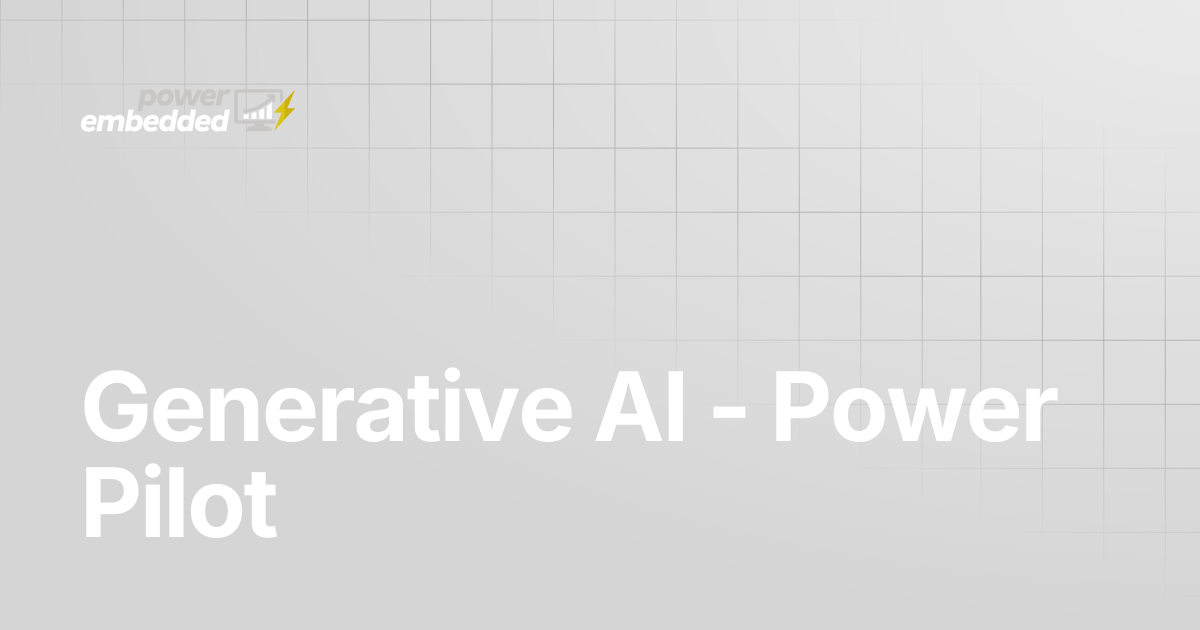 Generative AI - Power Pilot | English | Power Embedded